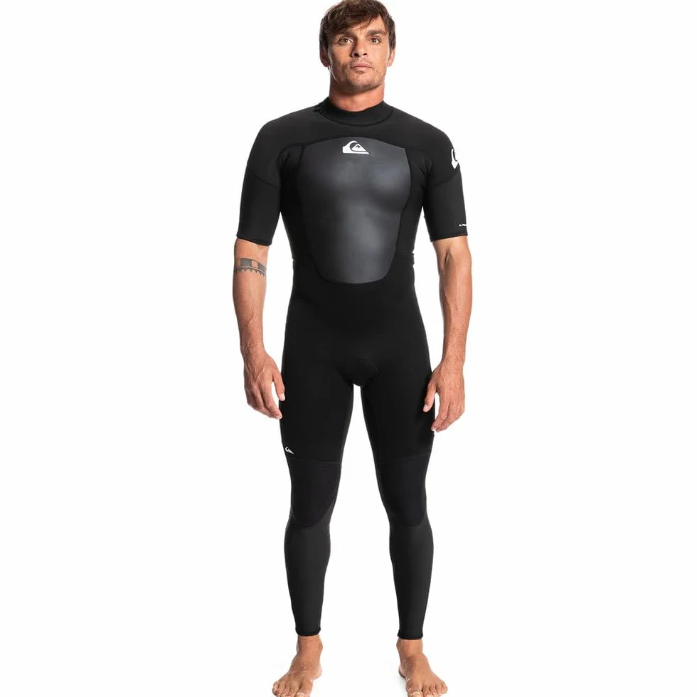 Quiksilver 2/2mm Prologue - Traje de Surf de Primavera con Manga Corta y Cremallera en la Espalda para Hombre