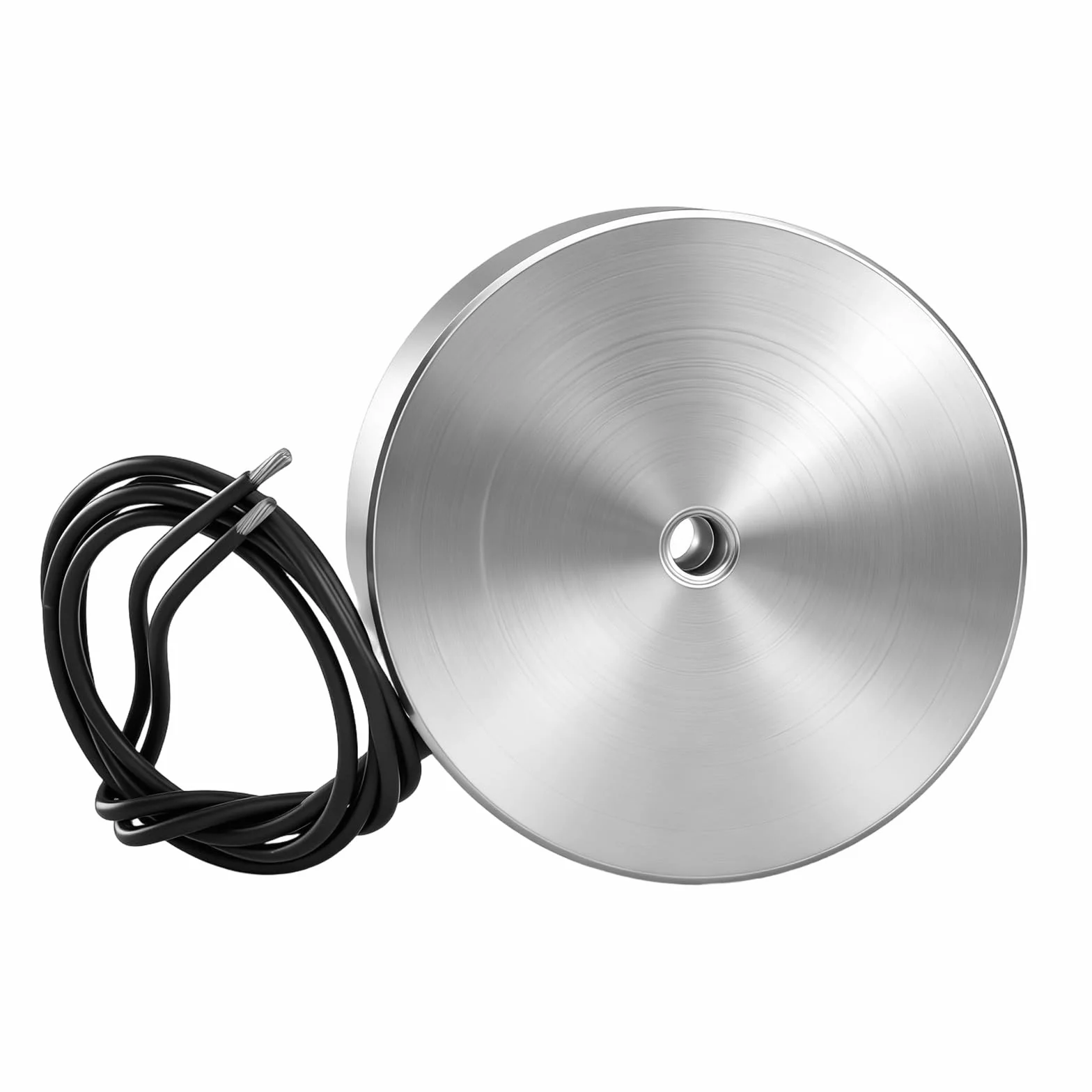 Heschen Electroimán P65/30 24V CC 80kg Atracción Plateado Cilíndrico