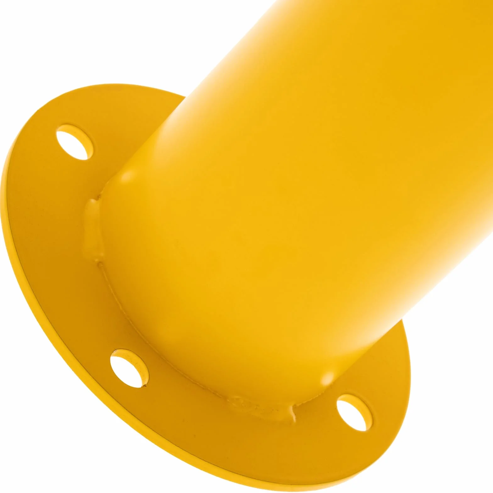 PrimeMatik Pilona bolardo de acero amarilla 110x1000mm