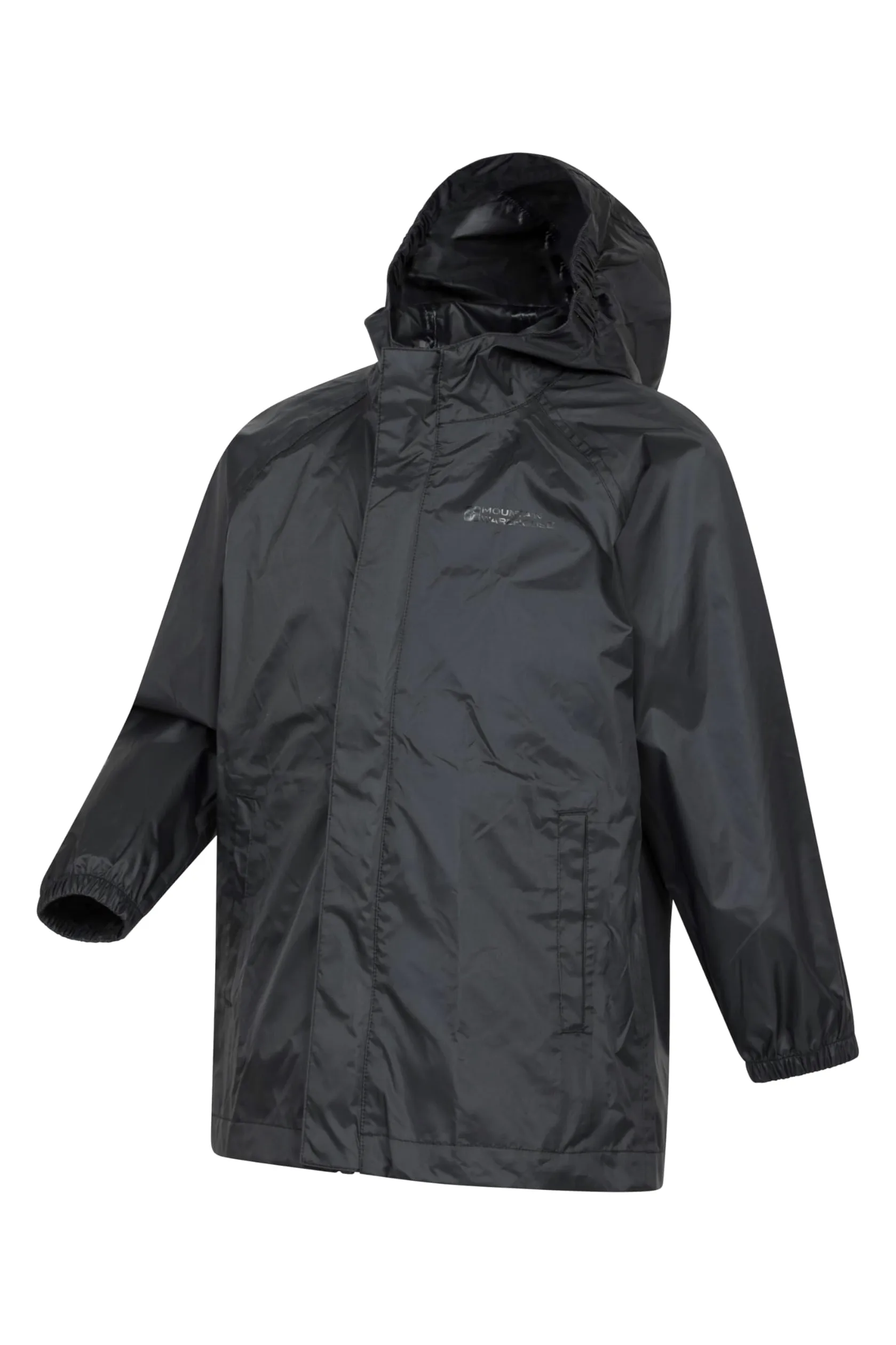 Mountain Warehouse Chaqueta Pakka Impermeable para niños Chaqueta con Bolsa de Transporte, Chubasquero para niñas, Impermeable para niños, Chubasquero para Viajes