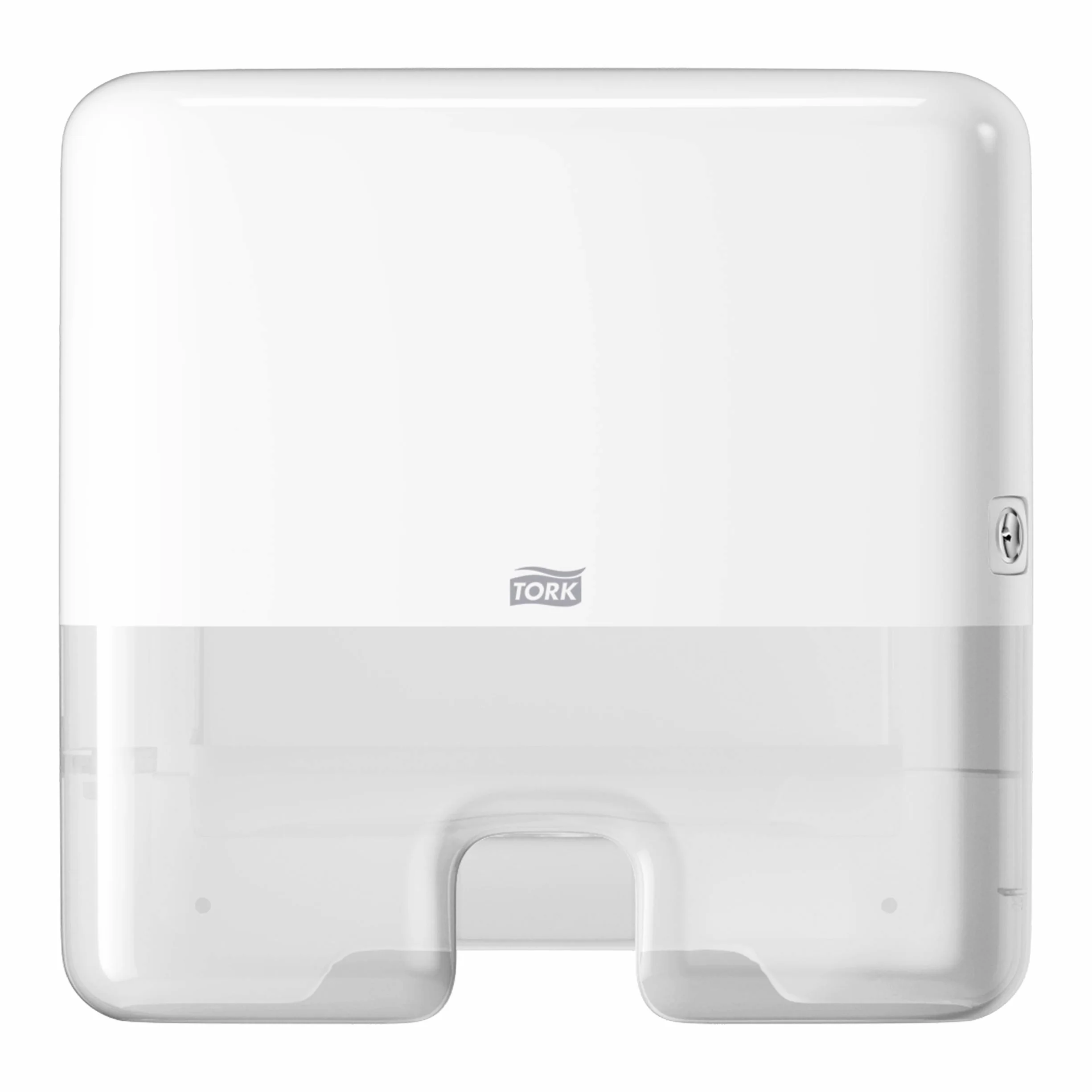 Tork 552100 Dispensador de Toallas de Mano entreplegadas, Compatible con Sistema H2, 29.5x30.2x10.1 cm, Blanco