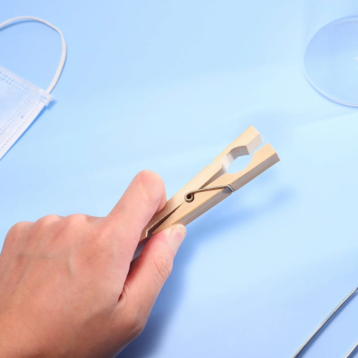 ULTECHNOVO 10piezas Pinza de Madera para Tubos de Ensayo Abrazadera de Laboratorio