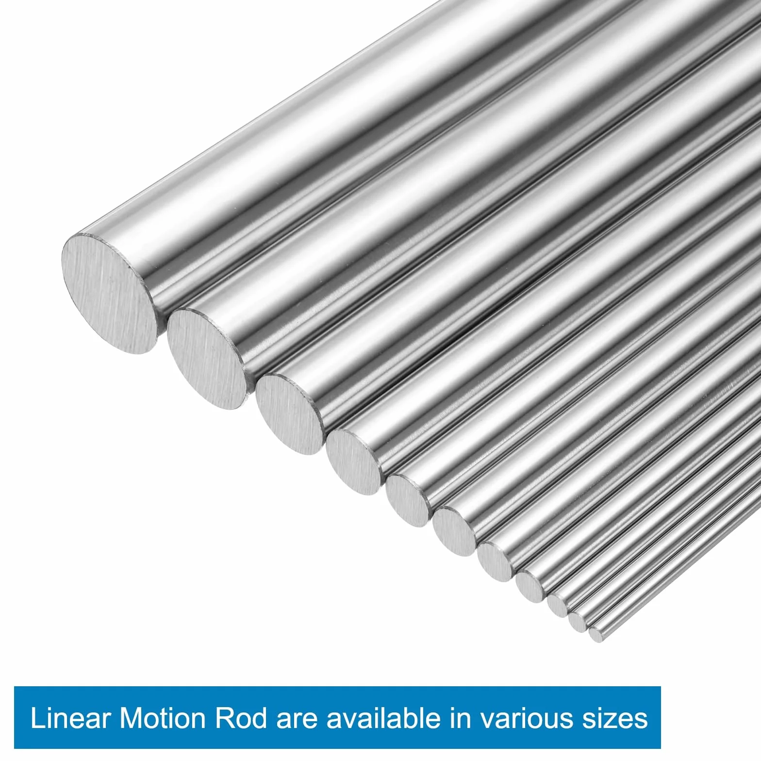 QUARKZMAN Varilla Guía Lineal 20mm X 300mm Acero Templado Cromado para Impresora 3D CNC