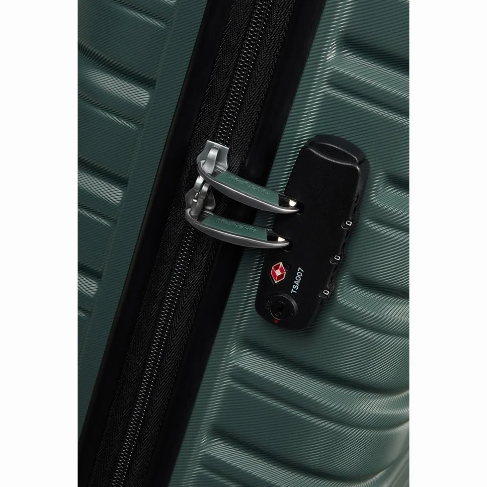 American Tourister Flashline - Spinner S, Equipaje Manual, 55 cm, 34 L, Verde (Bosque Oscuro)