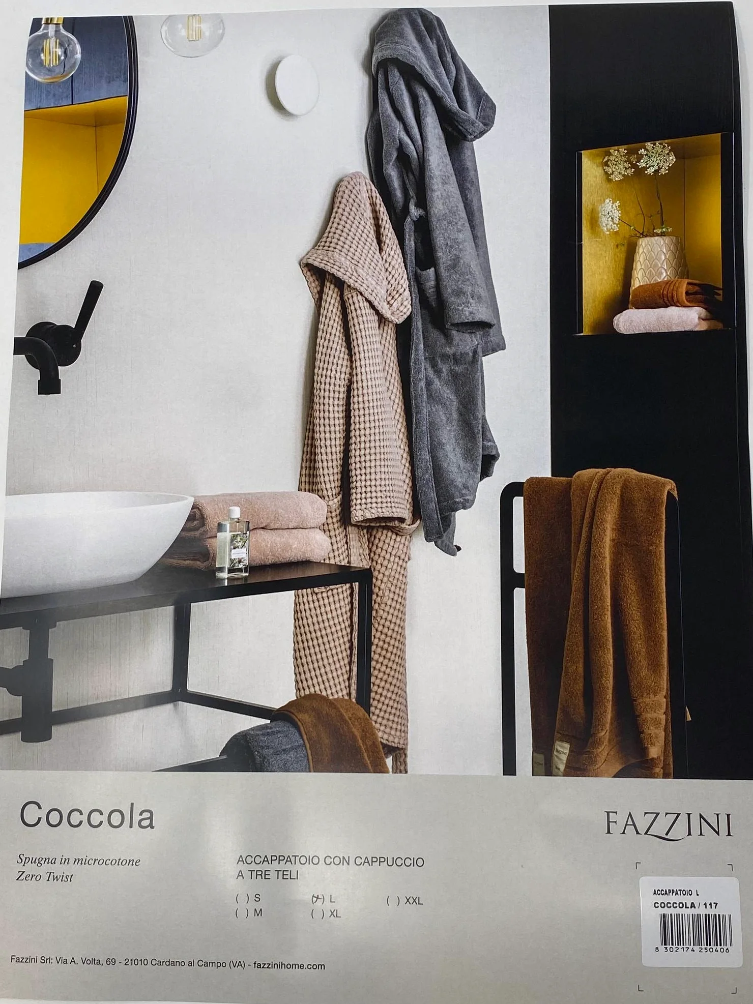 Fazzini coccola Albornoz, 100% algodón, Blanco, 112 x 58 x 1 cm