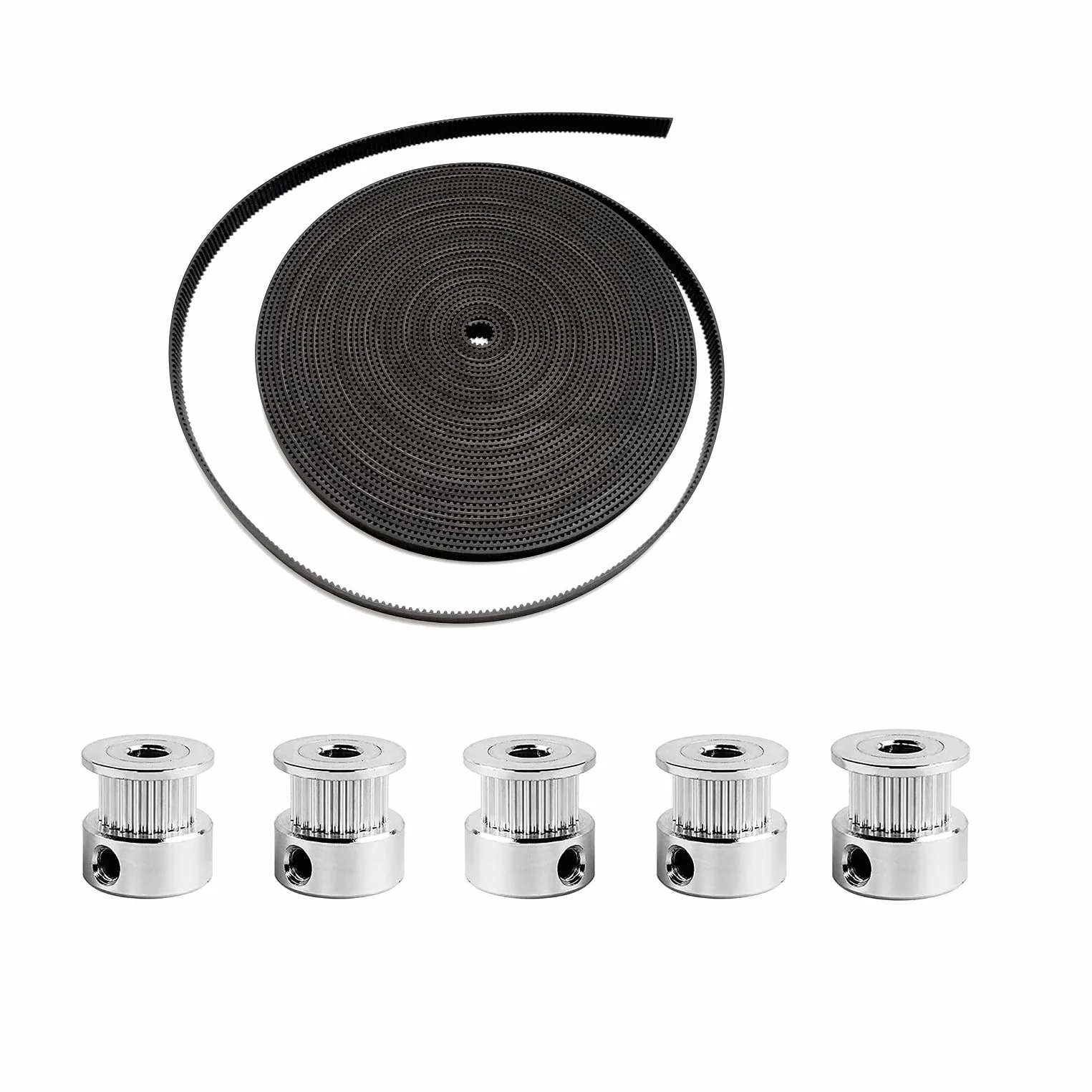 Correa de distribución GT2 6mm x 5m con polea 16 dientes 5mm para impresora 3D
