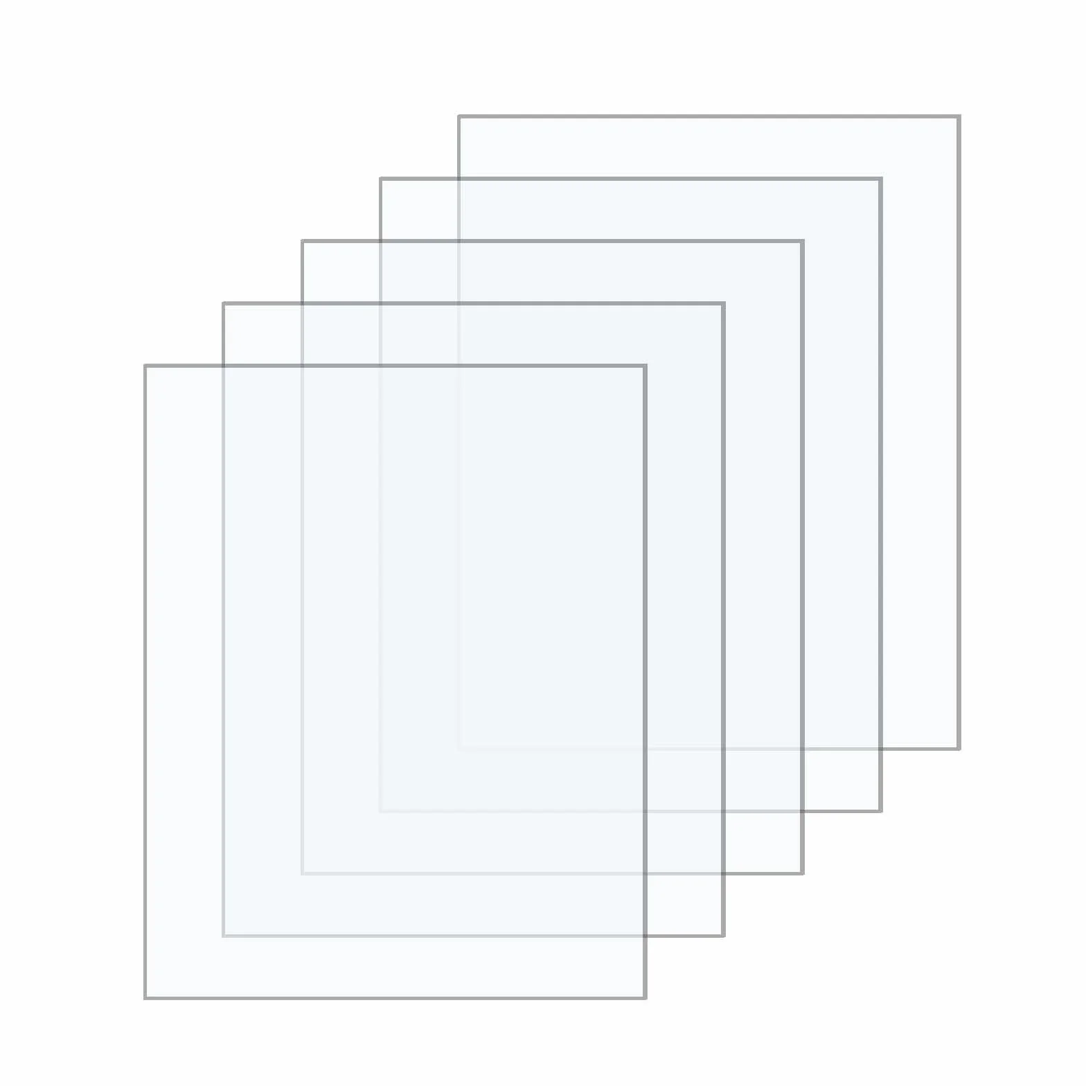 Láminas de Acrílico Transparente 5 Hojas A4 2mm Placa de Plástico para Decoración