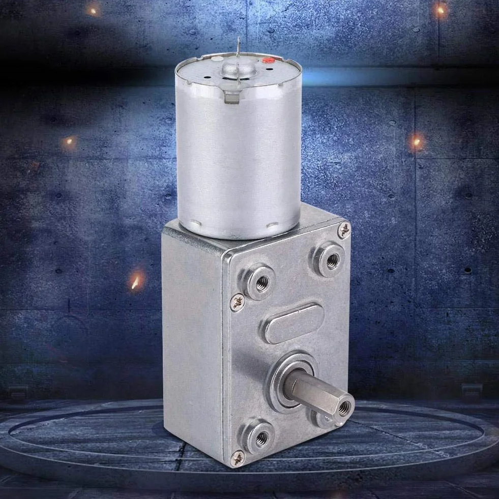 Motor de engranaje helicoidal DC12V 30RPM gran torsión para múltiples propósitos