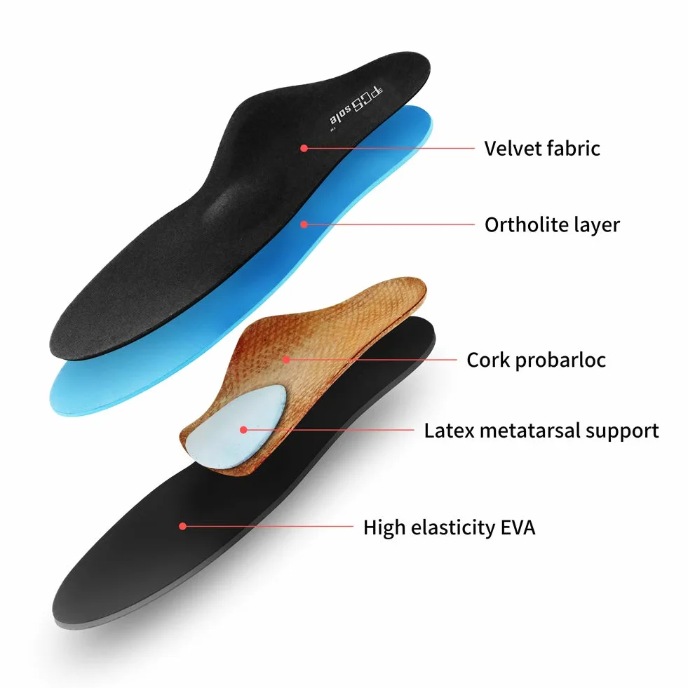 Plantillas Ortopedicas PCSsole para pies planos, fascitis plantar, dolor de talón