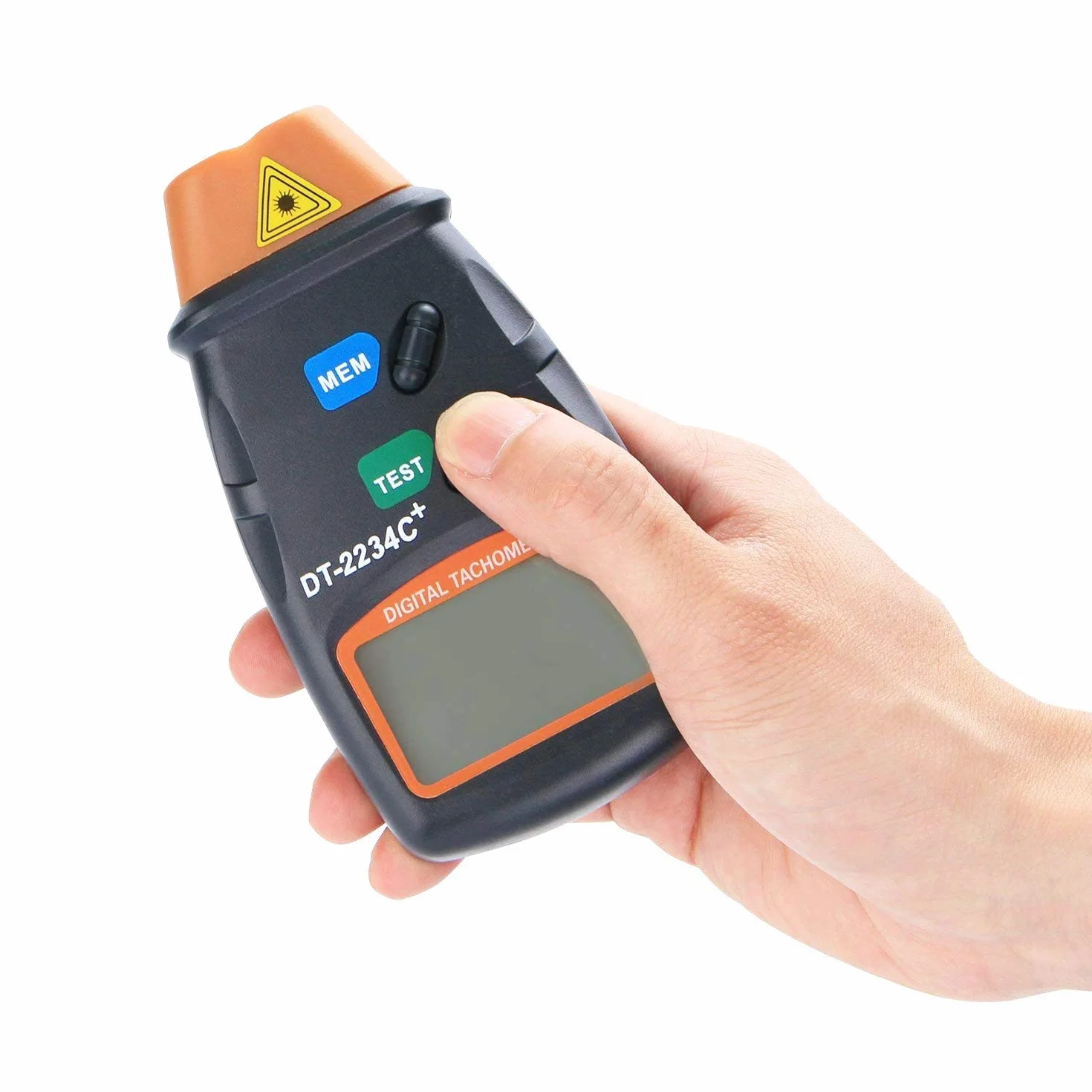 QUMOX Medidor de Velocidad Tacómetro Láser Digital LCD Sin Contacto