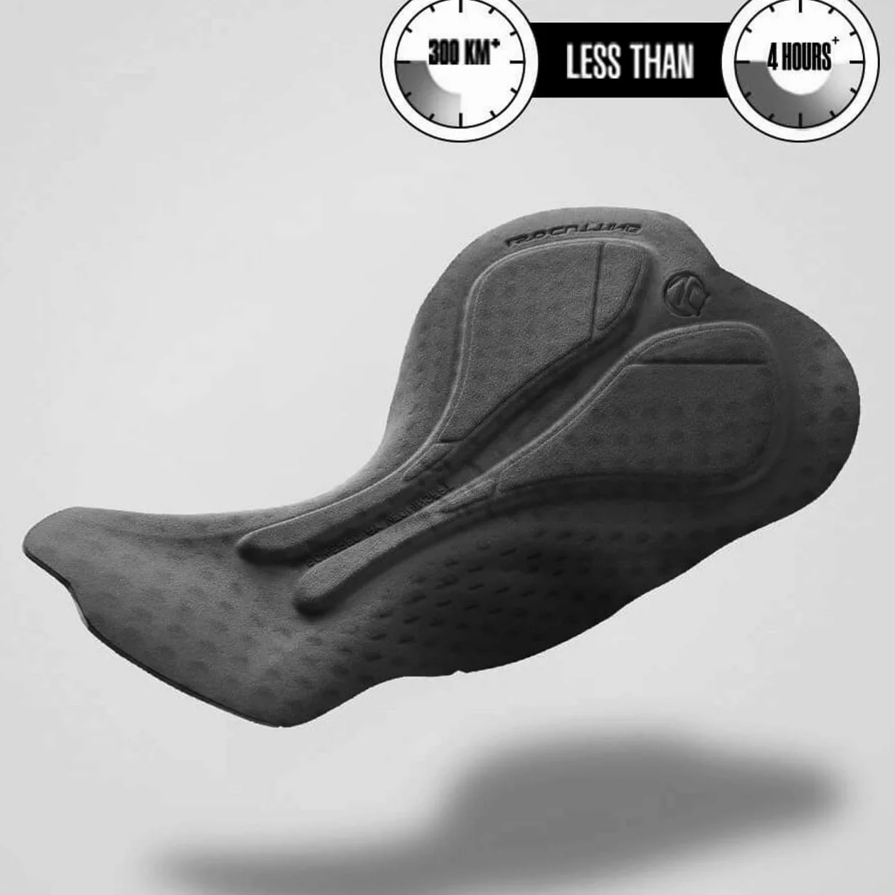 Culote Corto Ciclismo Hombre Reflectante Negro, Culotte con Badana Antideslizante y Transpirable, Tirantes Flexible