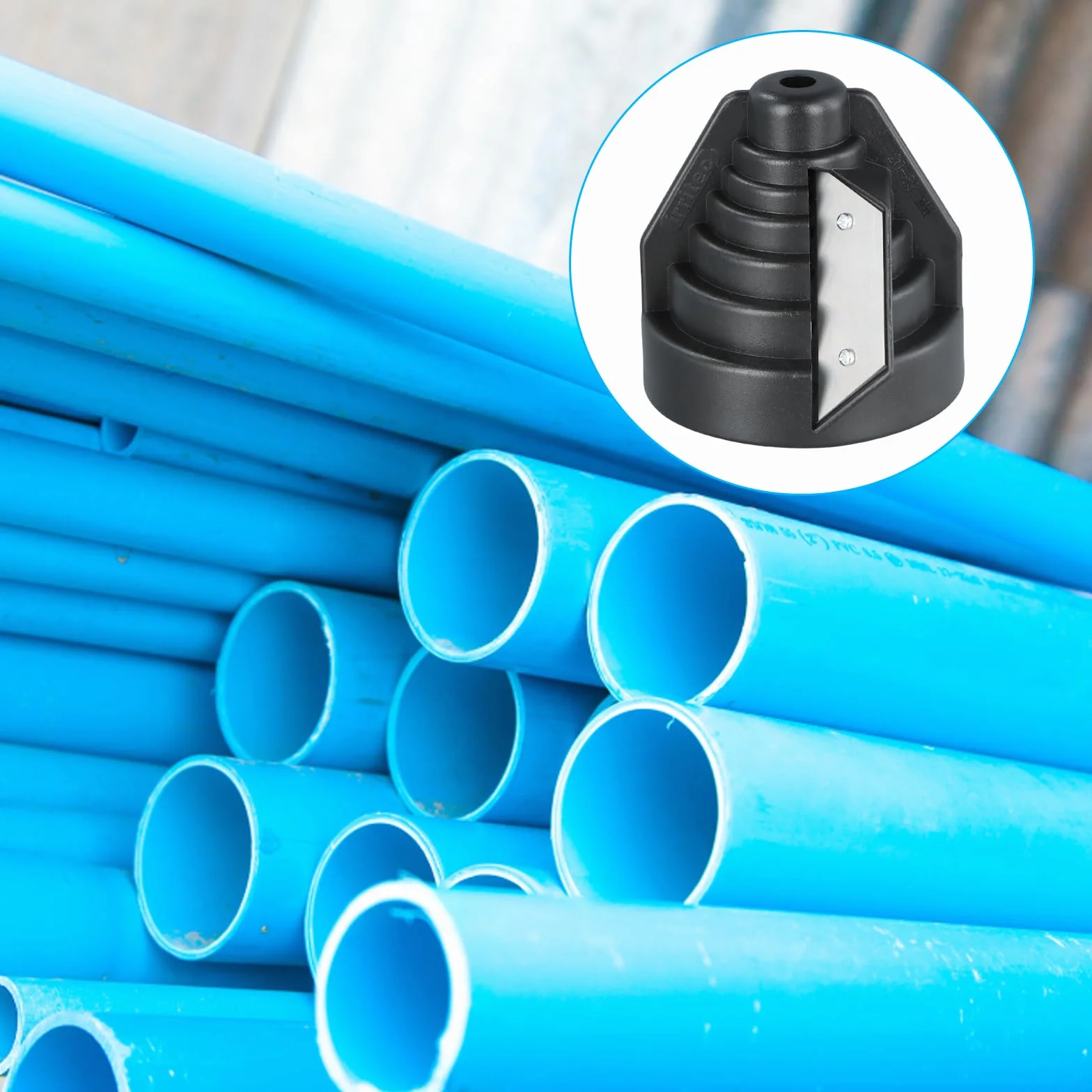 Herramienta De Biselado Para Tubos De Plástico, Desbarbado 20-63mm, Fresa Alto Rendimiento, Afilador Tubos PE, PVC, PP