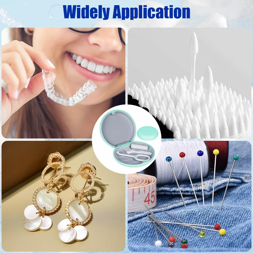 Flintronic Caja Férula Dental Ortodoncia Almacenamiento Funda Alineadores Aparatos Dentales Resistente Fácil Limpiar 2 Herramientas
