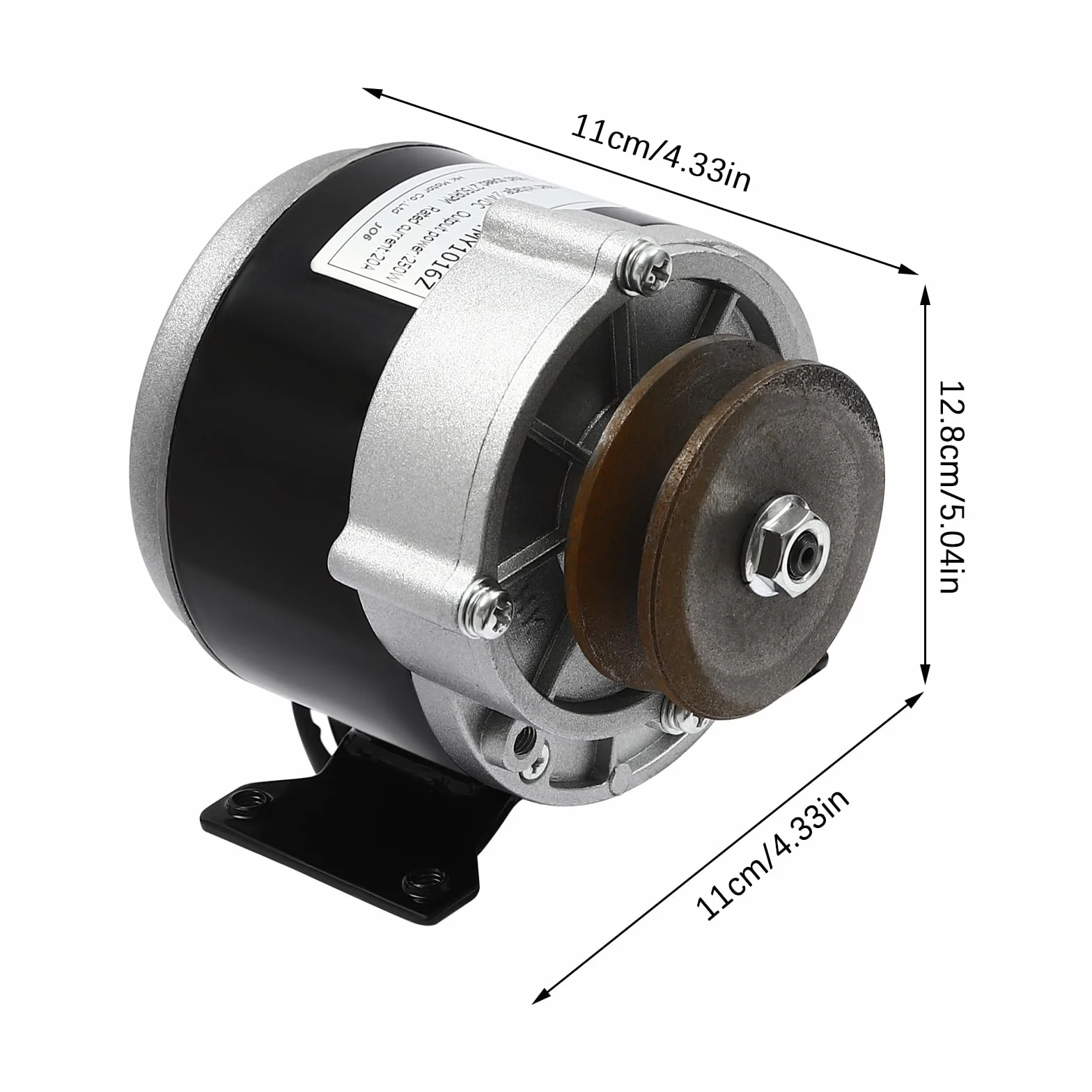 Motor eléctrico de transmisión 12V/24V/36V CC 250W para kart scooter bicicleta eléctrica