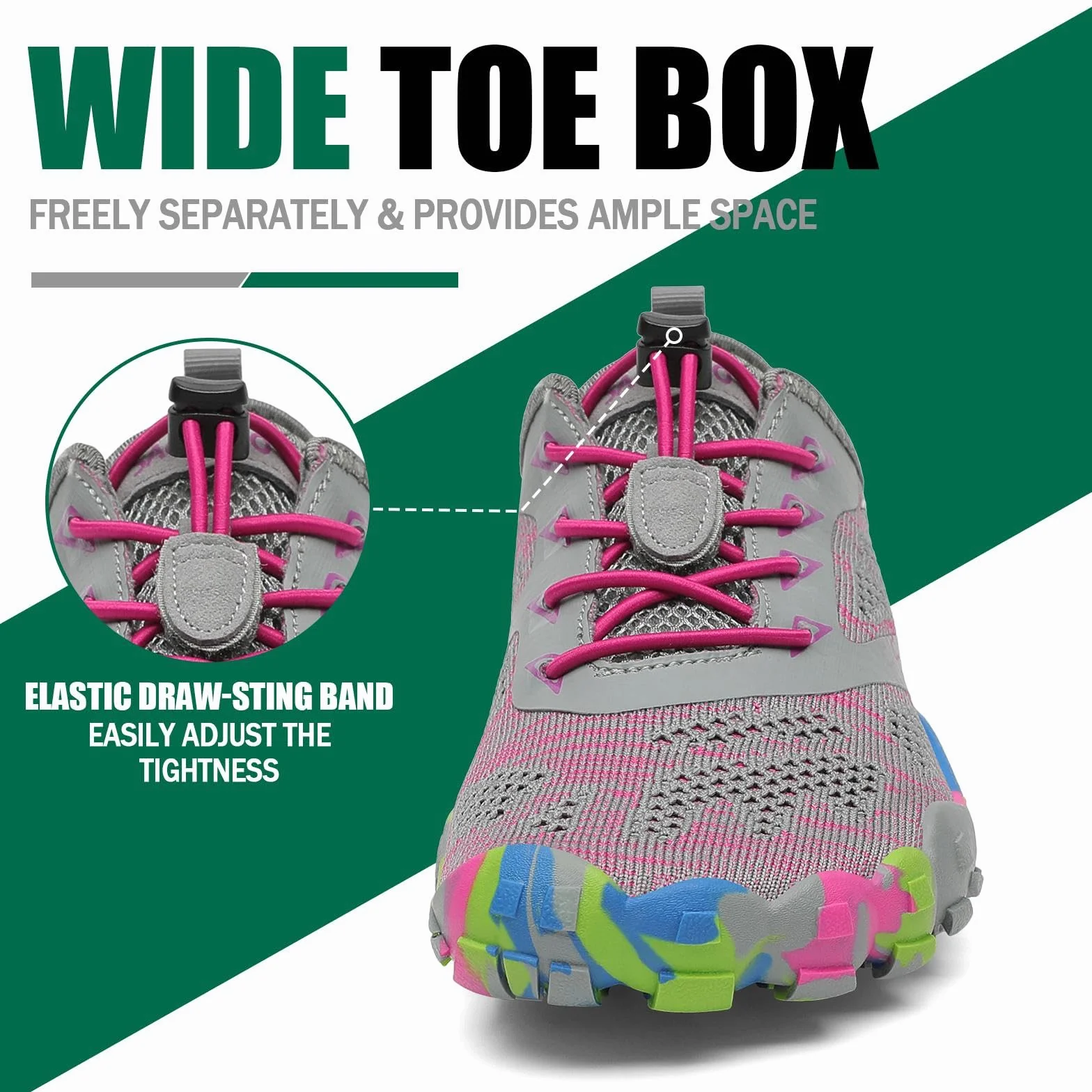 SAGUARO Zapatillas Barefoot Hombre Mujer Zapatos Minimalistas Trail Running Zero Drop Suela 36-48 EU