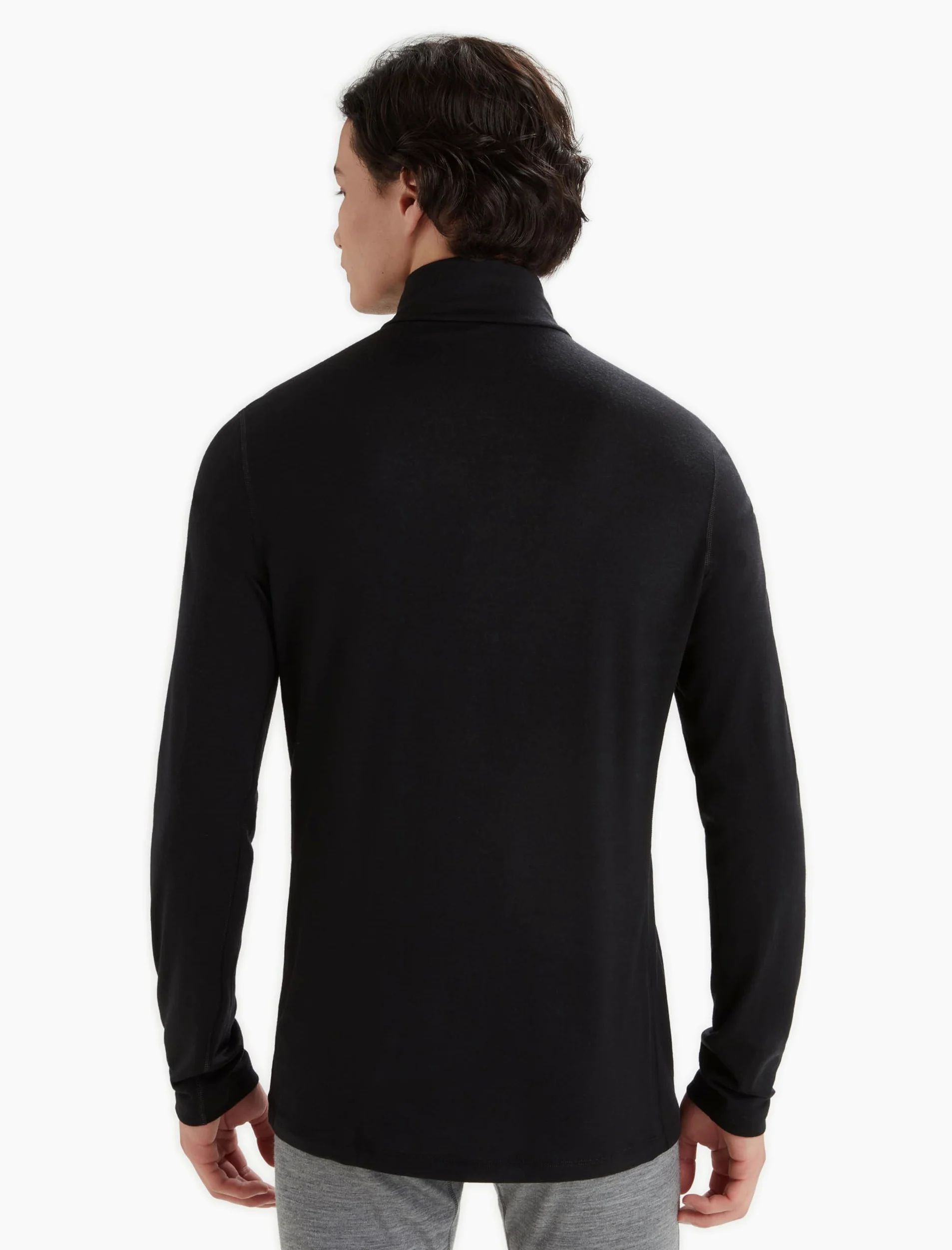 Icebreaker M 200 Oasis LS Half Zip Gritstone HTHR-013