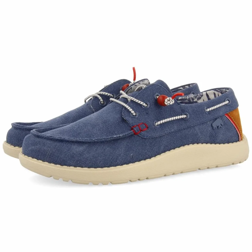 Mocasines Color Azul Marino Estilo NÁUTICOS con Detalles DE Colores para Hombre SULT