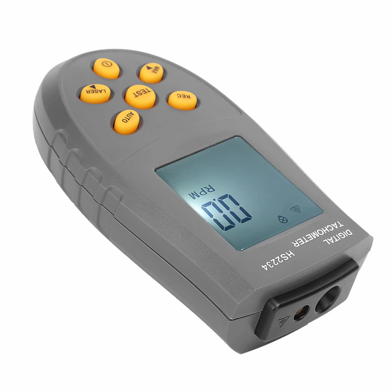 Tacómetro Digital HS2234 sin Contacto 0.1 RPM Indicador de Velocidad del Motor Negro