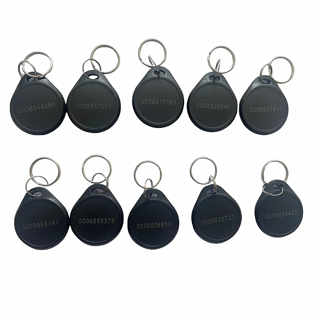 Llaveros RFID doble frecuencia EM4100 125 Khz 13,56 MHz M1classic 1k negro