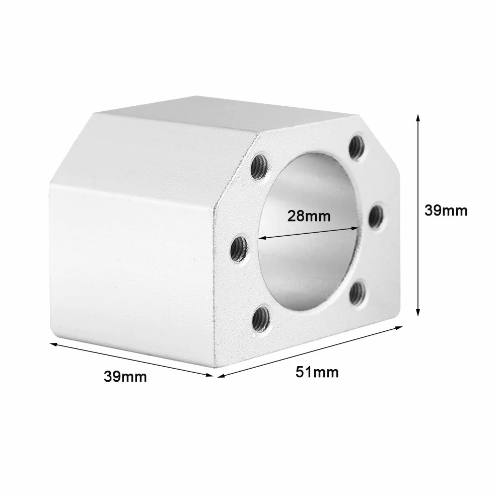 Soporte de Montaje de Tuerca de Husillo de Bolas DSG16H 28mm para SFU1604 1605 1610