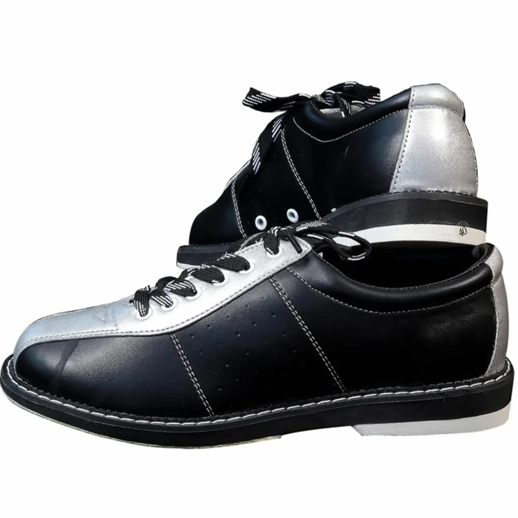 Zapatos De Bolos para Hombres Cuero Antideslizantes Transpirable