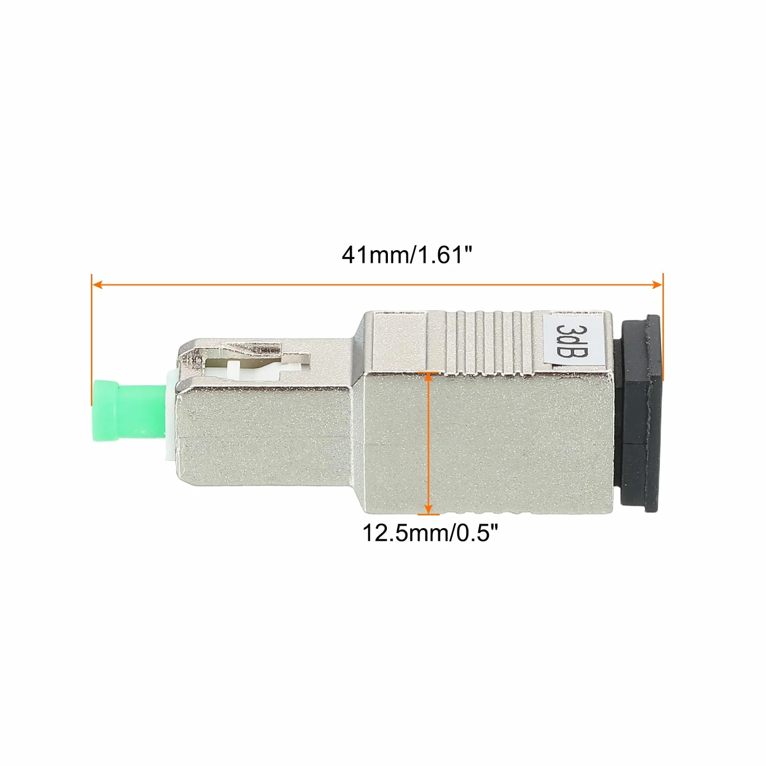 Atenuador De Fibra SC 3dB, Atenuador Óptico Fijo Monomodo SC/APC, Paquete De 5