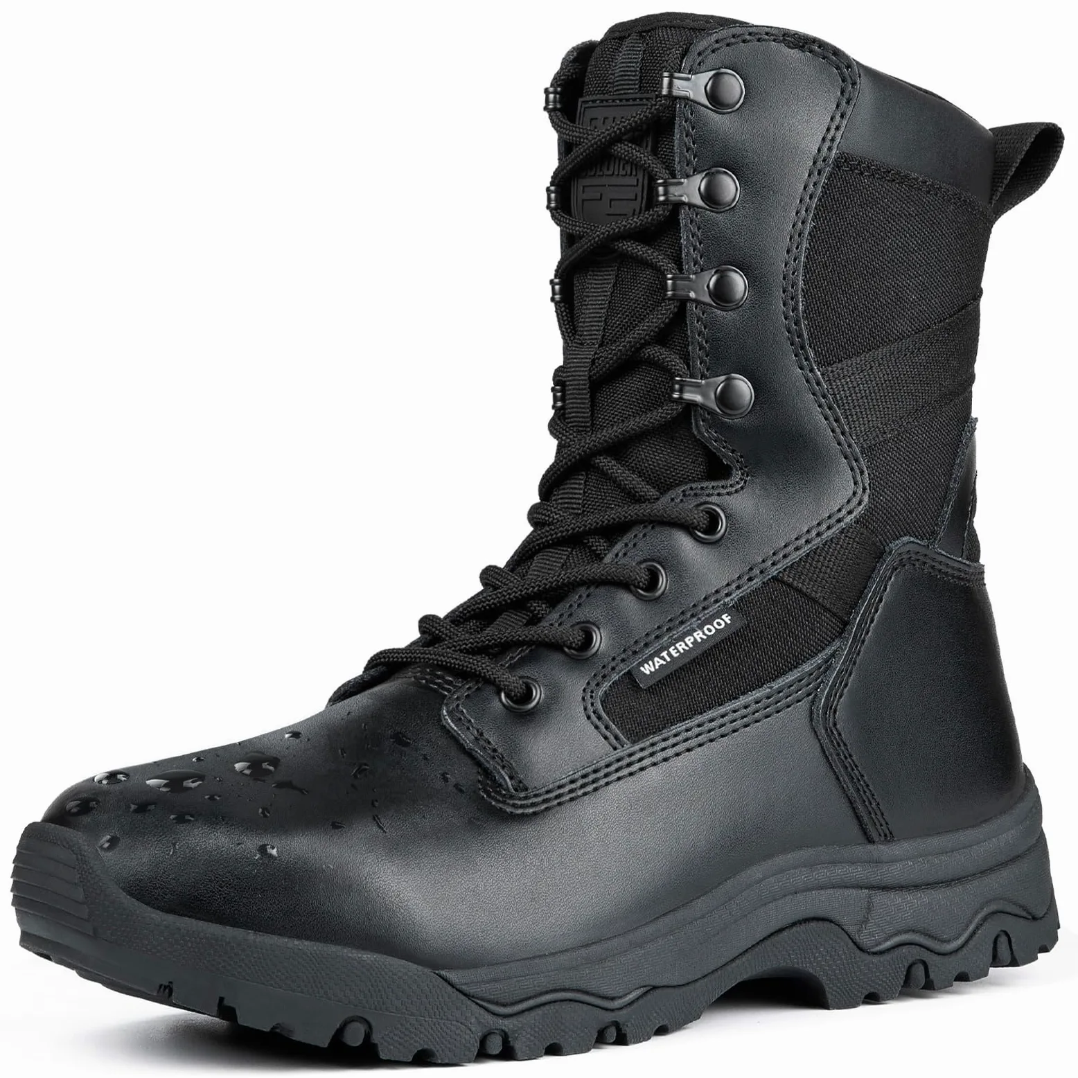 FREE SOLDIER Botas Tácticas para Hombre 8 Pulgadas Botas de Combate Ligeras Botas de Trabajo Militares de Cuero de Ante Duraderas Botas para el Desierto