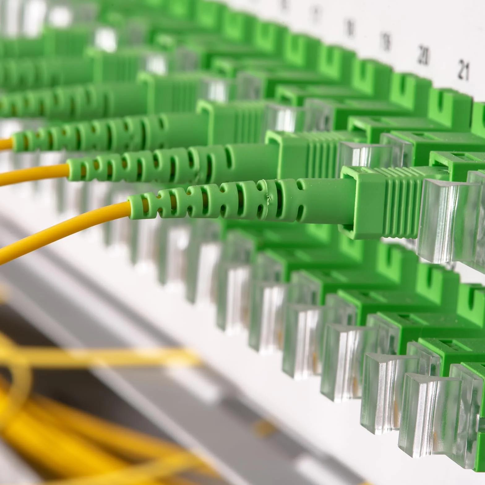 QUARKZMAN Fibra Óptico Acoplador SC-SC/APC, Único Modo Adaptador Simple, 100uds