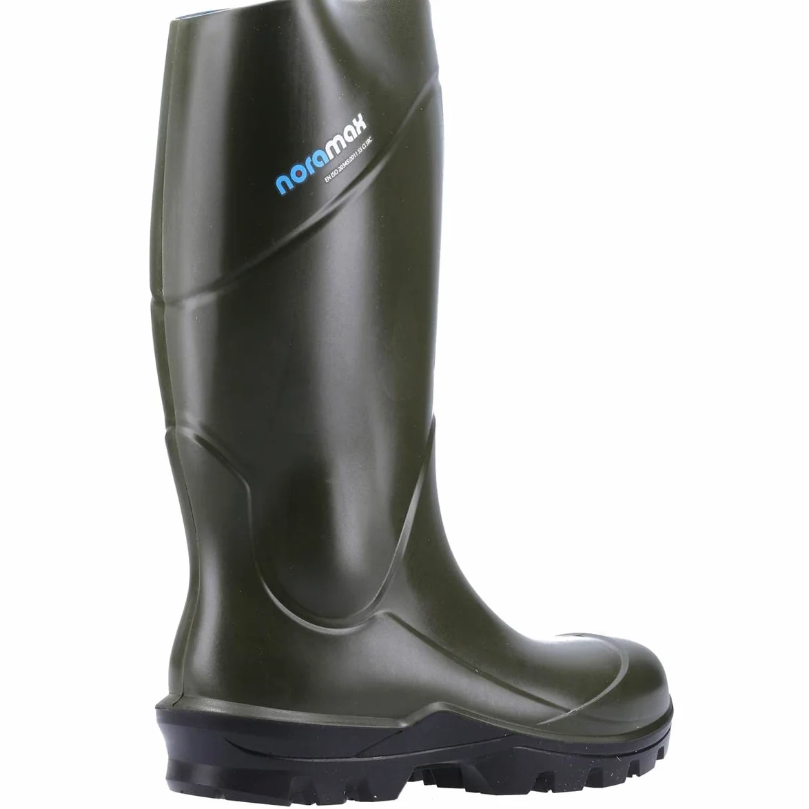 NORAMAX AGRI S5 Bota de Agua de Seguridad para Agricultura, Verde, Talla 43