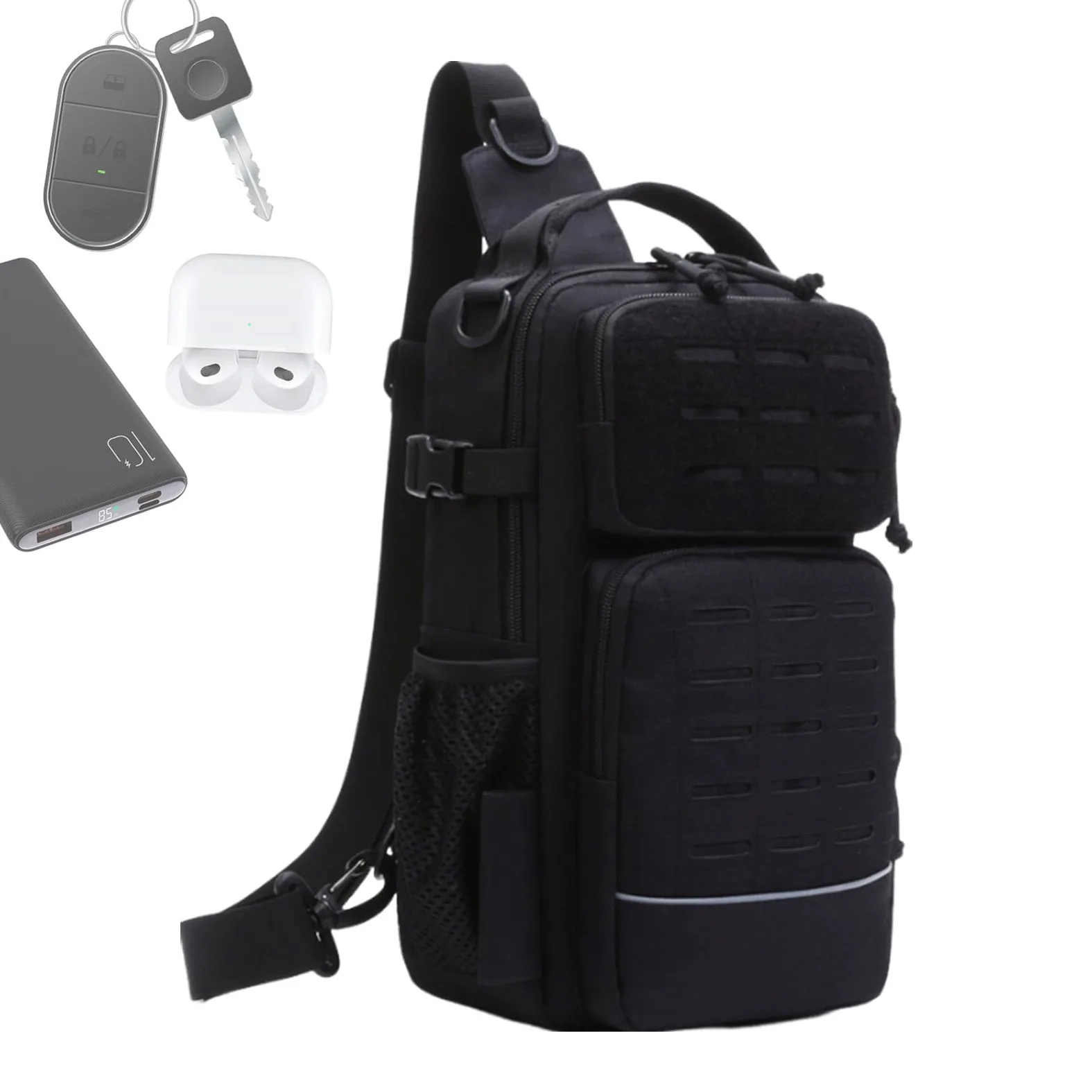 Mochila de Pesca con Mosca con Portabotellas y Equipo de Pesca | Mochila para Equipo de Pescar para Senderismo Camping Viajes Deporte Aire Libre Gimnasio al Aire Libre y