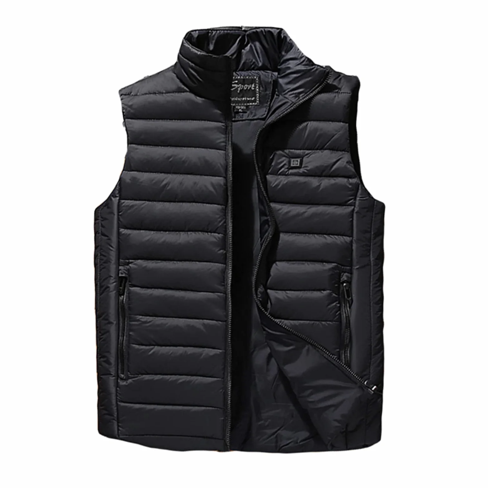 Chaleco calefactable para hombre (Reino Unido), camisetas térmicas para mujer con conexión USB, chaquetas calefactables para interiores, calentadores corporales calefactables para mujer, abr