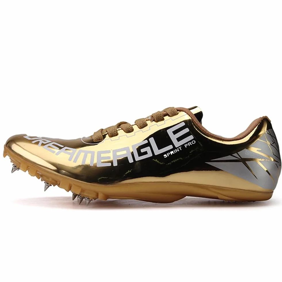 Zapatillas de Atletismo Hombre 7 Clavos, Zapatos de Carreras Transpirable Antideslizante, Zapatos Salto Largo Training