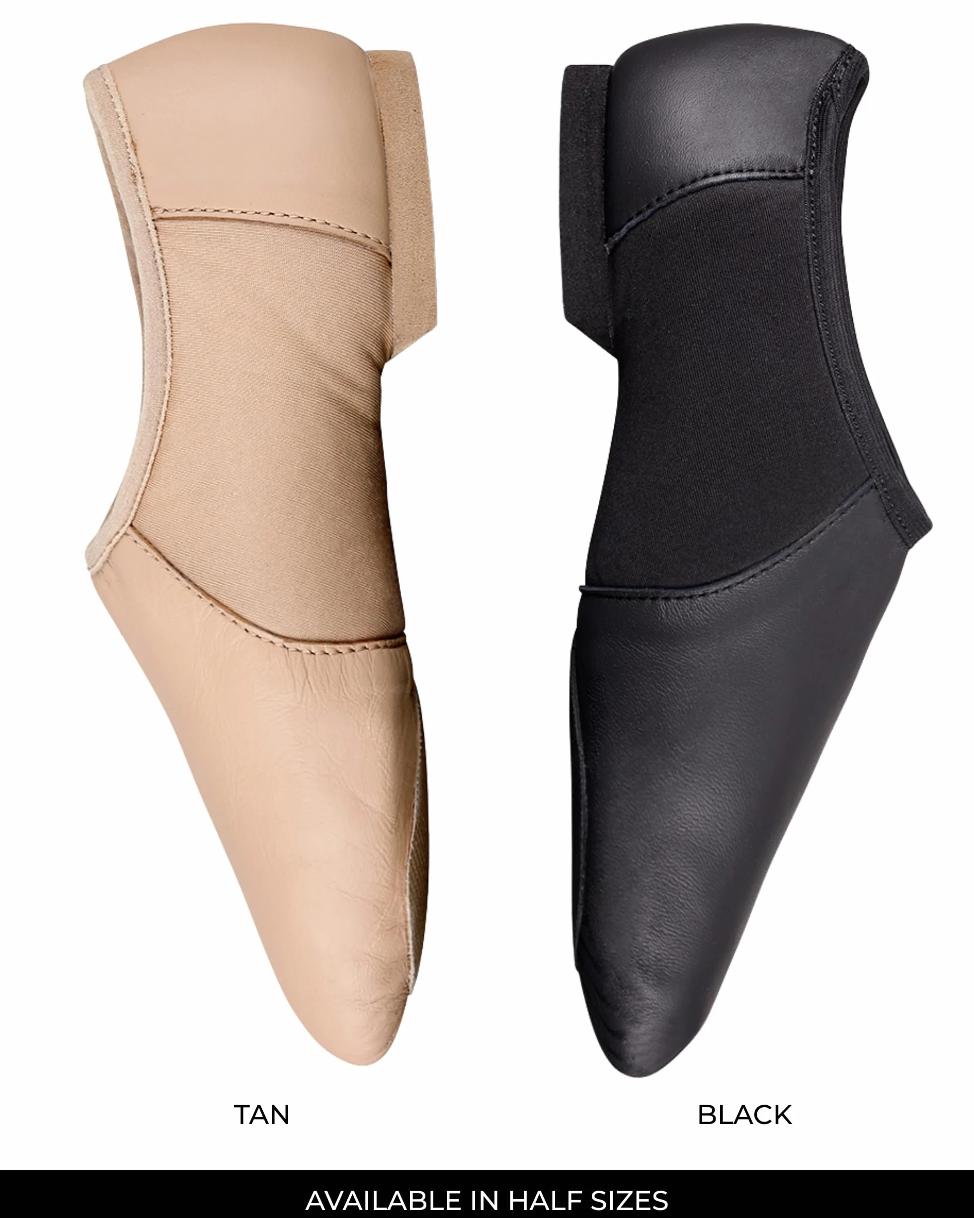 Silky Dance AeroFlex - Zapatos de jazz con suela dividida, de piel auténtica, color negro y marrón, tallas para niños y adultos