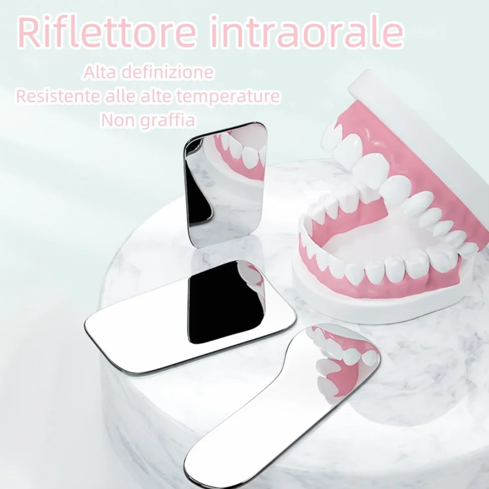 Espejo de fotografía intra-oral dental 5 unidades