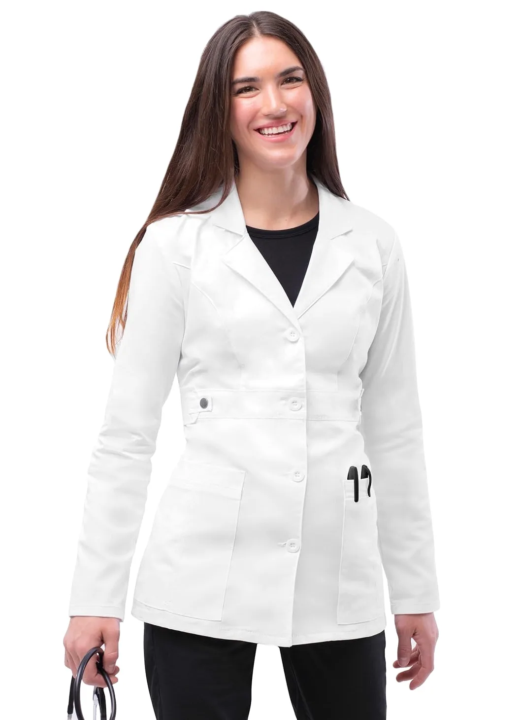 Adar Pop Bata de laboratorio para mujer - Bata de laboratorio stretch de 71cm