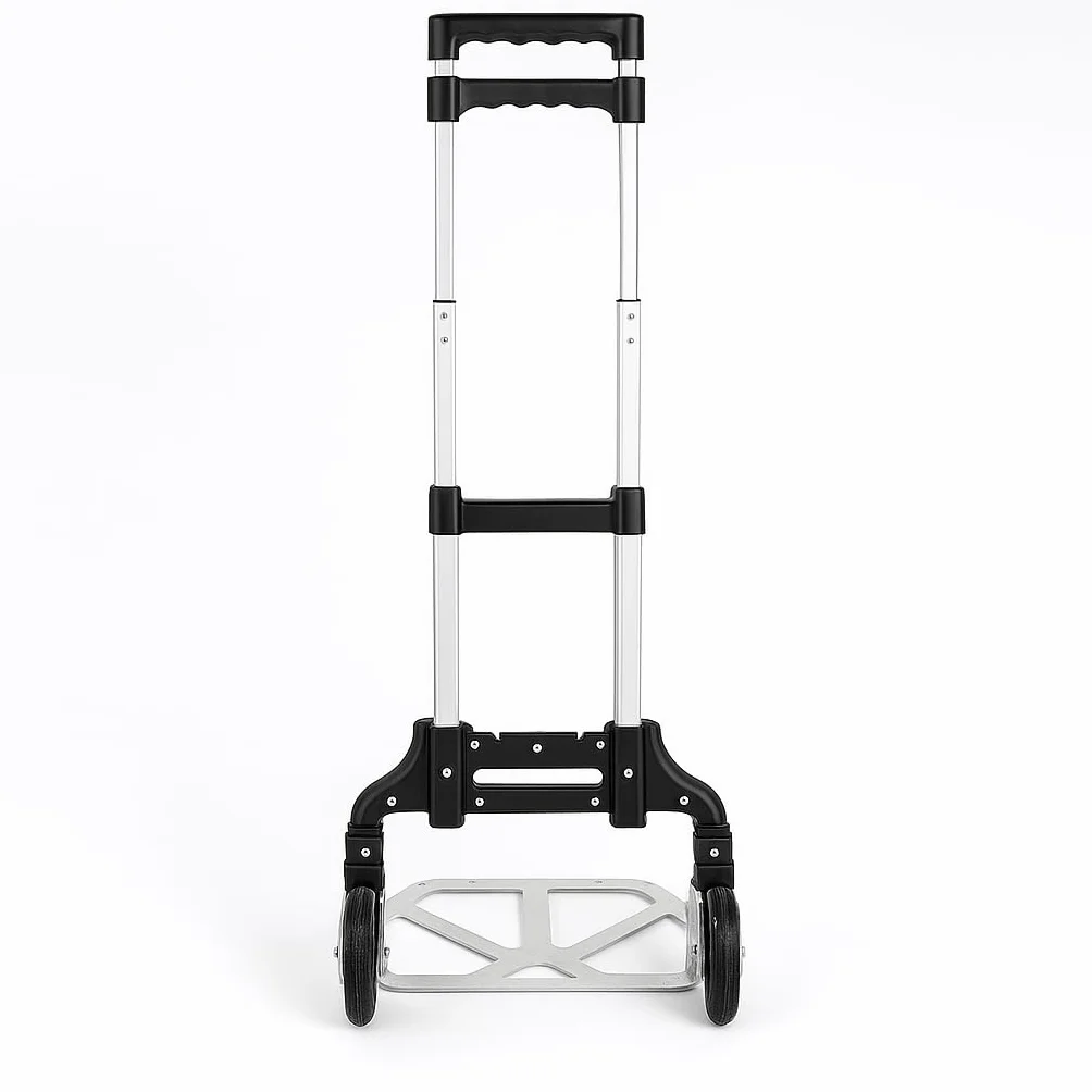 Carretilla de Mano Plegable y Extensible Aluminio 75kg con Ruedas
