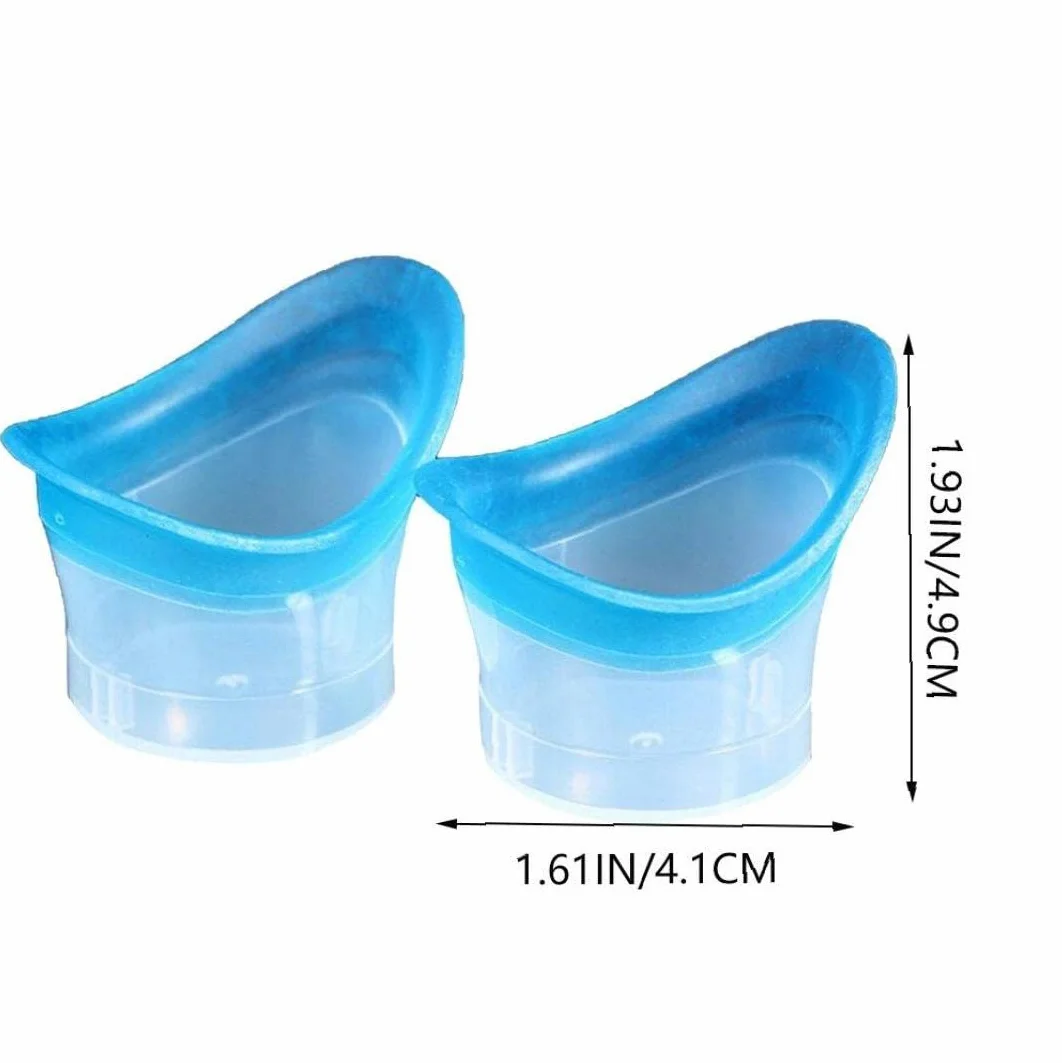 10 Piezas de Silicona Taza de Lavado Ocular para Refrescarse y Limpiar los Ojos