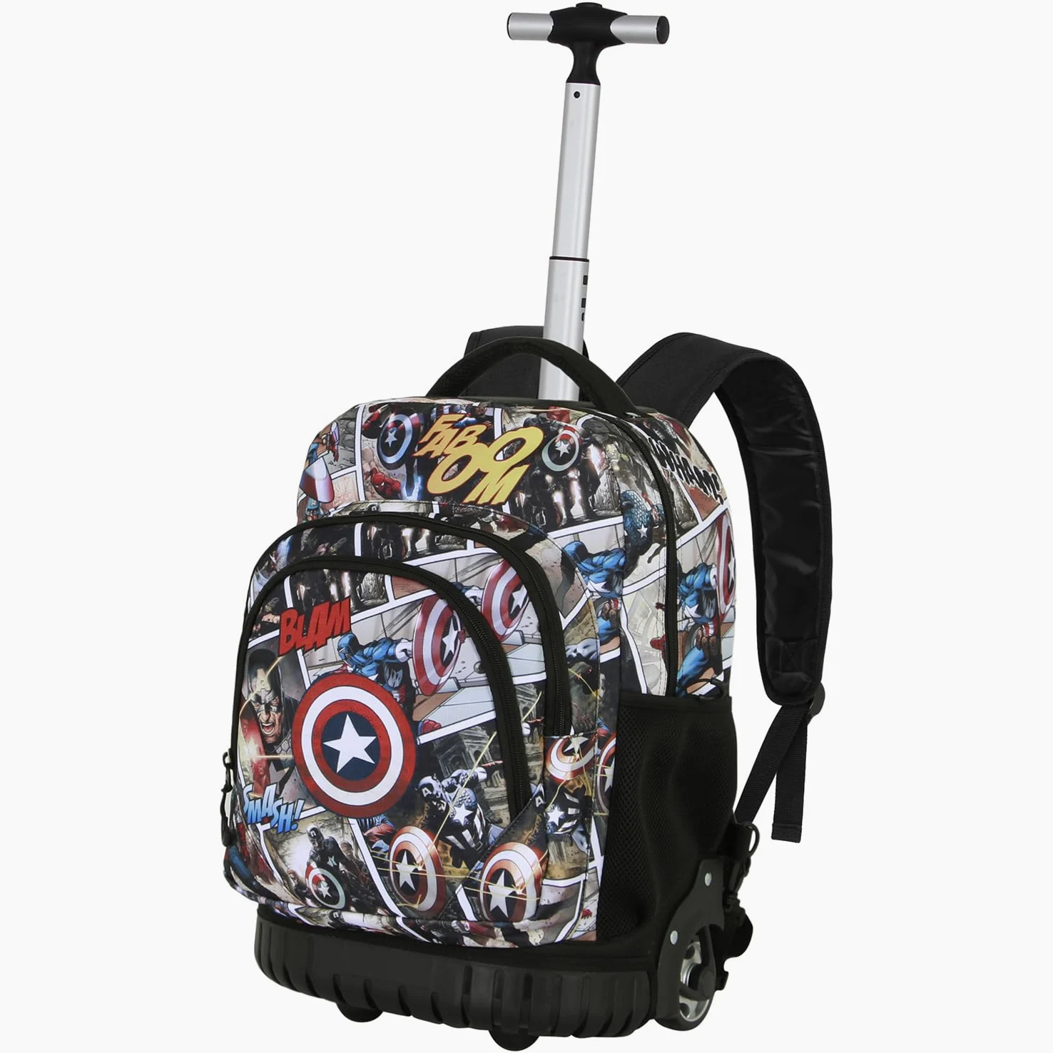 Marvel Capitán América Comic-Mochila Trolley GTS FAN, Multicolor, 32 x 47 cm, Capacidad 30 L