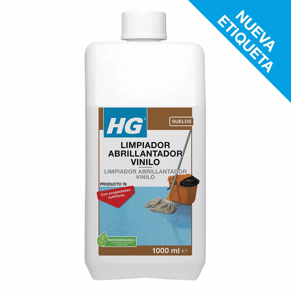 HG Limpiador Abrillantador Vinilo 1 L - Limpiador Suelos Linóleo