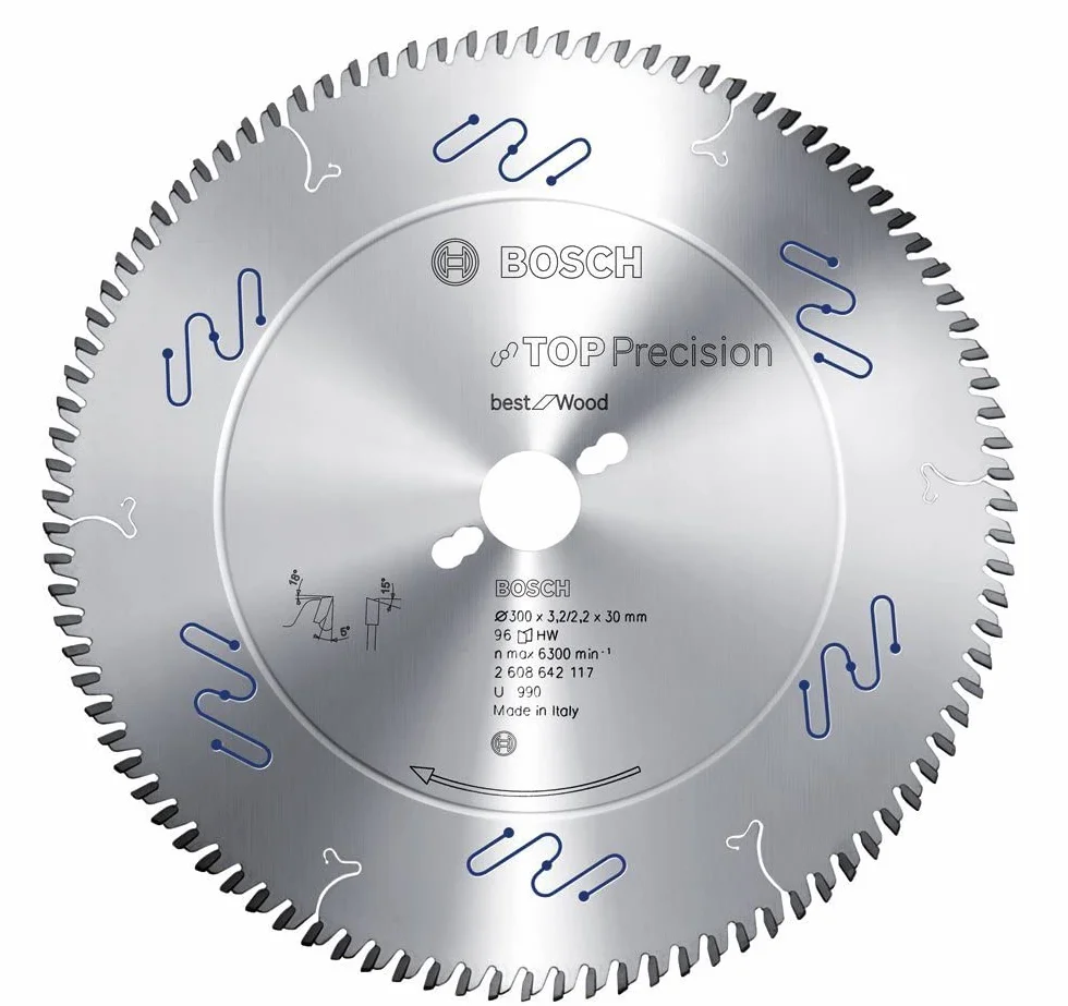 Bosch Hoja de sierra circular Top Precision Best for Wood 400 x 30 x 4 mm 96 dientes