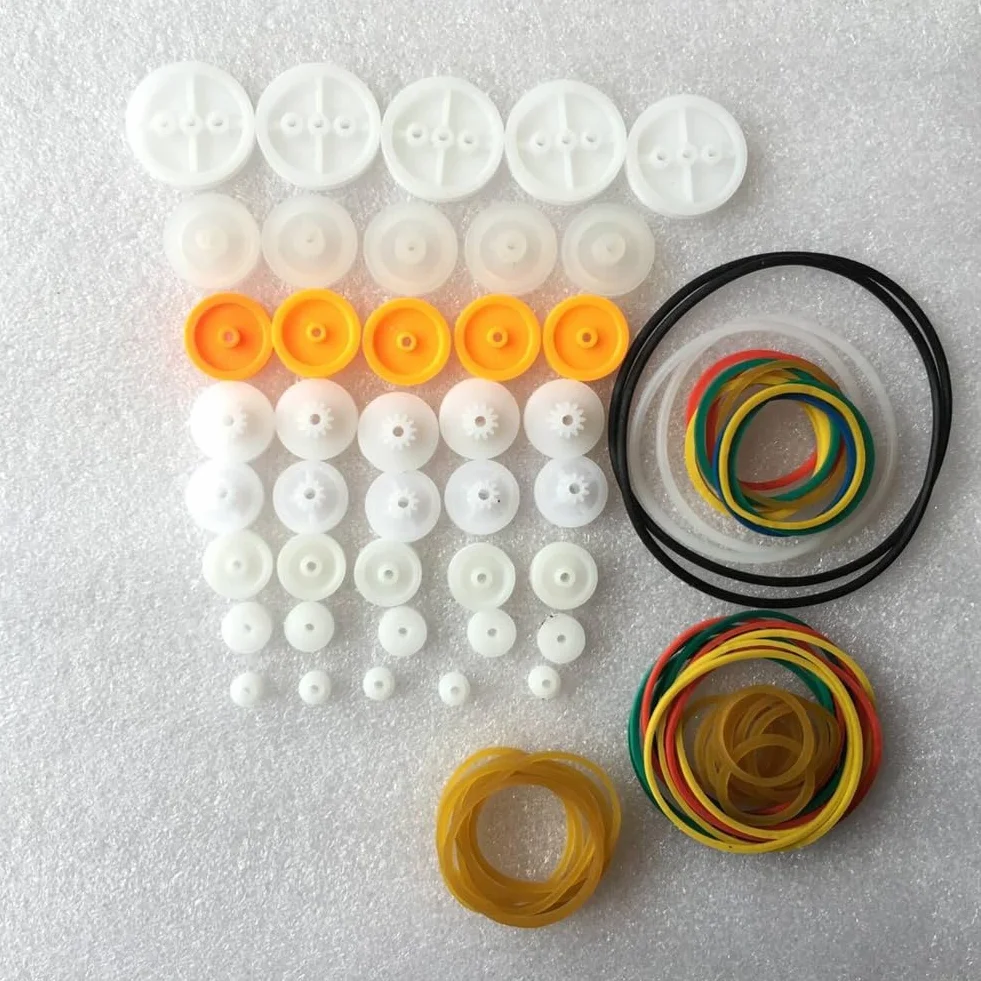 Juego de 84 correas de transmisión de goma elástica ABS para motor