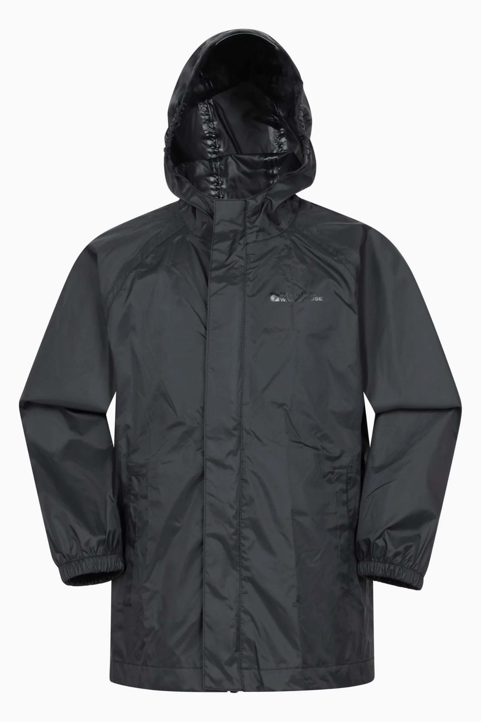 Mountain Warehouse Chaqueta Pakka Impermeable para niños Chaqueta con Bolsa de Transporte, Chubasquero para niñas, Impermeable para niños, Chubasquero para Viajes