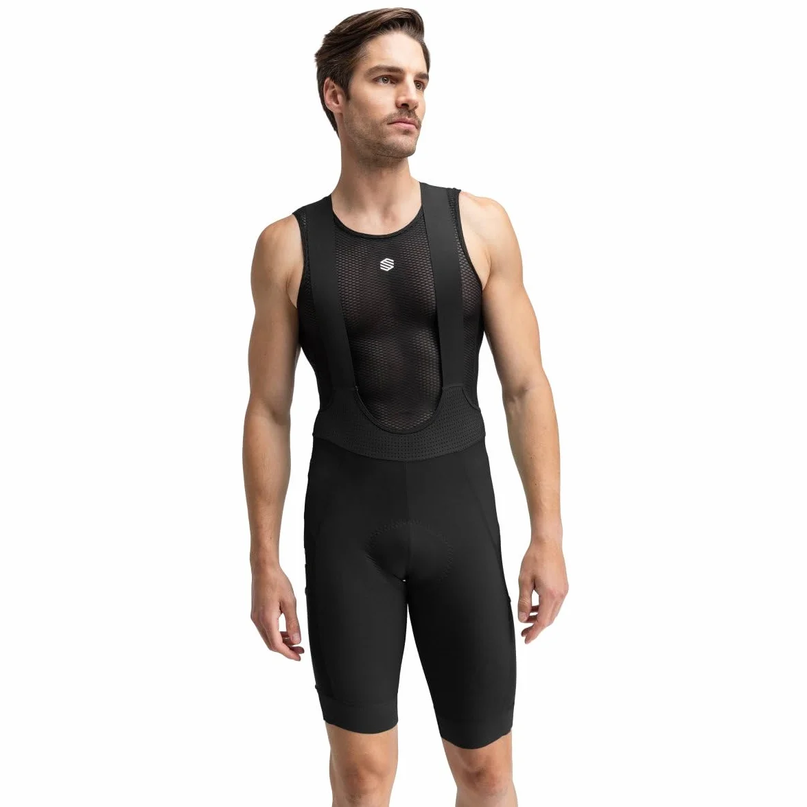 SIROKO Culote Corto Ciclismo Gravel Hombre Tejido Italian MITI Secado rápido Badana Alta Densidad