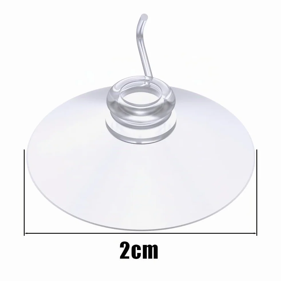Ventosa de doble cara con M5 rosca, 12 Piezas 20 mm para Baño, Armario, Ventana