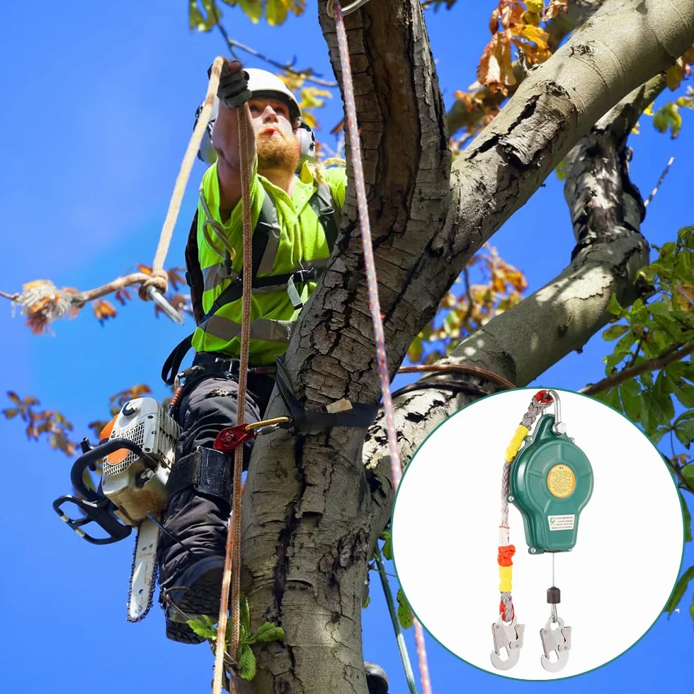 Dispositivo de seguridad de altura retráctil 10 m protección contra caídas carga máxima 150 kg
