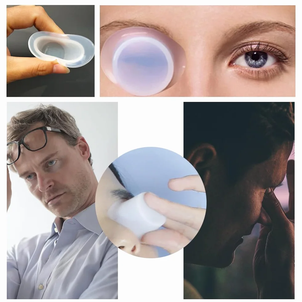 Taza de Lavado de Ojos de Silicona, Portátil, Reutilizable, 8ml, 4 Piezas