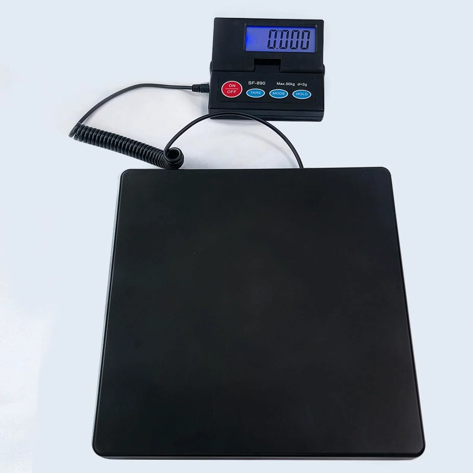 Báscula postal digital de 50 kg de capacidad con precisión 2G, báscula portátil para paquetes, equipaje y correo
