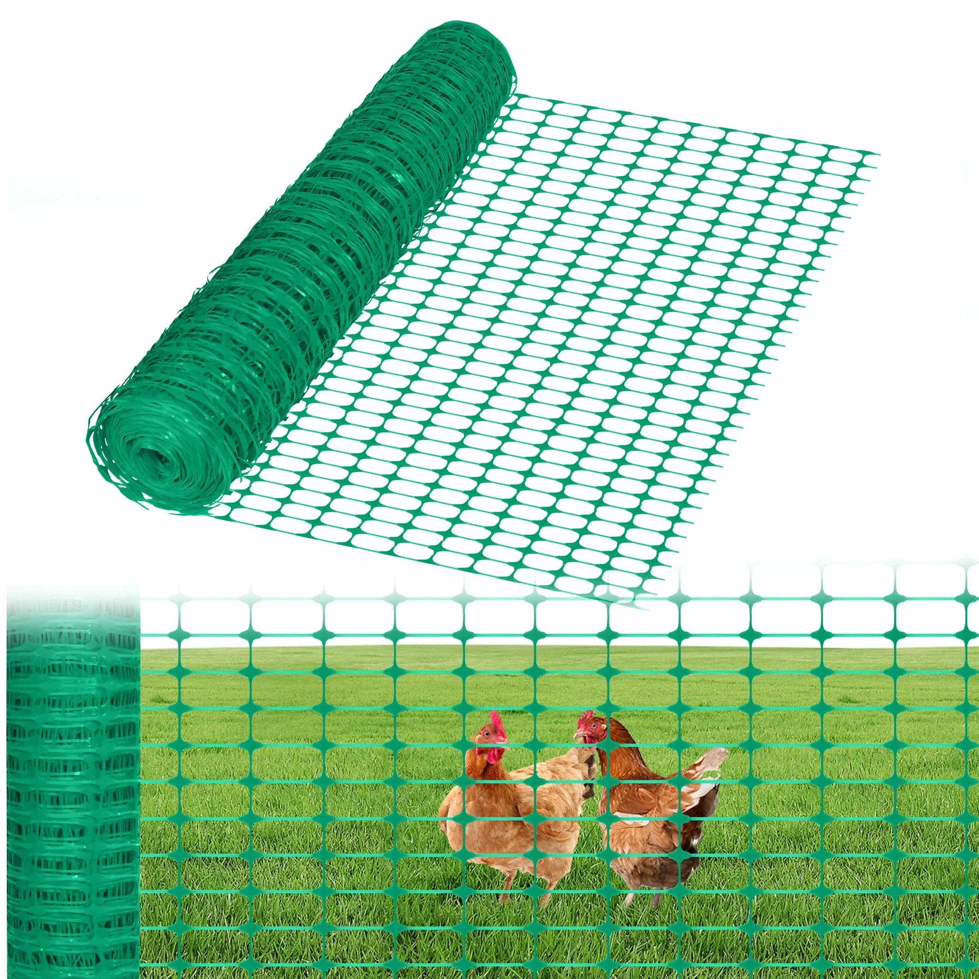 HENGMEI Valla de Construcción 80 m x 100 cm Red de Protección de Plástico Verde