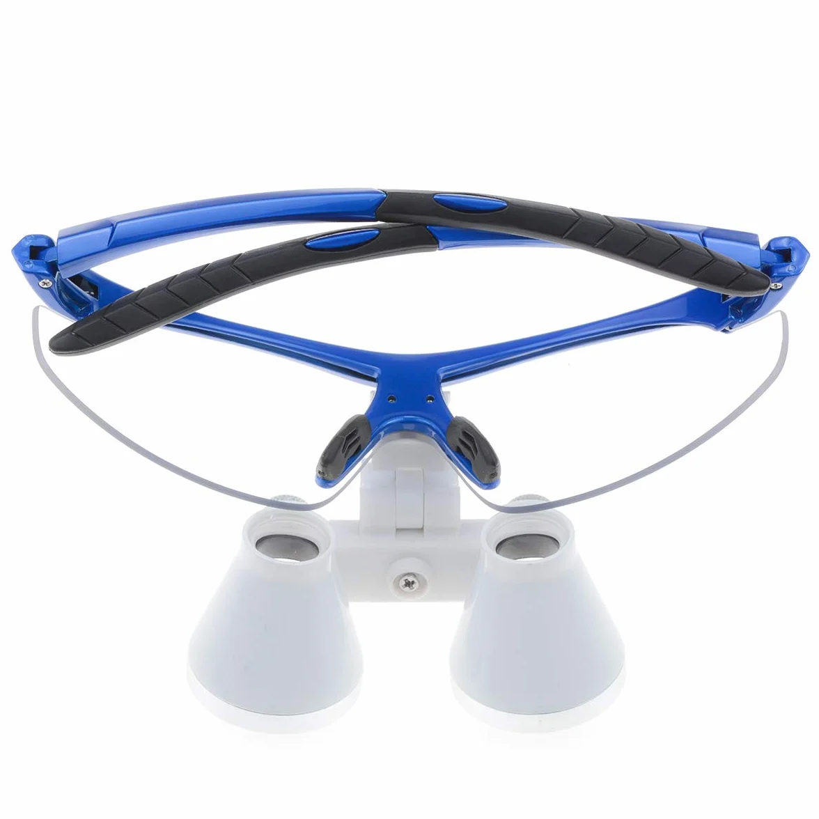 Binocular quirúrgico 3,5 X 420 mm Vidrio óptico antivaho azul