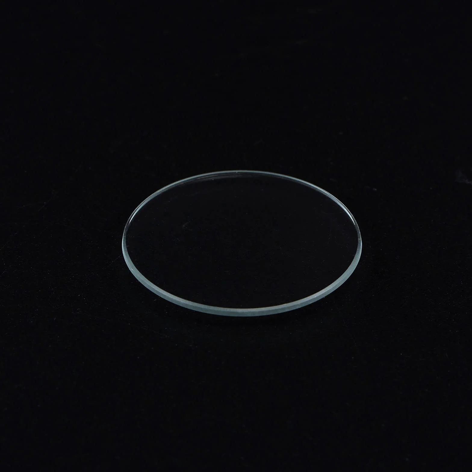 sourcing map Reloj Vidrio Cristal Lente 30mm 1,1mm Borde Grosor Doble Cúpula Redondo Transparente Reemplazo